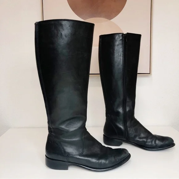 Corso Como Shoes Corso Como Tall Black Leather Boots Size